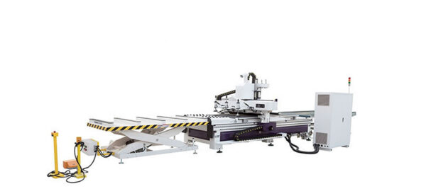 automatic loading unloading labelling nesting cnc router