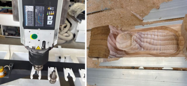 Router CNC rotativo a 4 assi